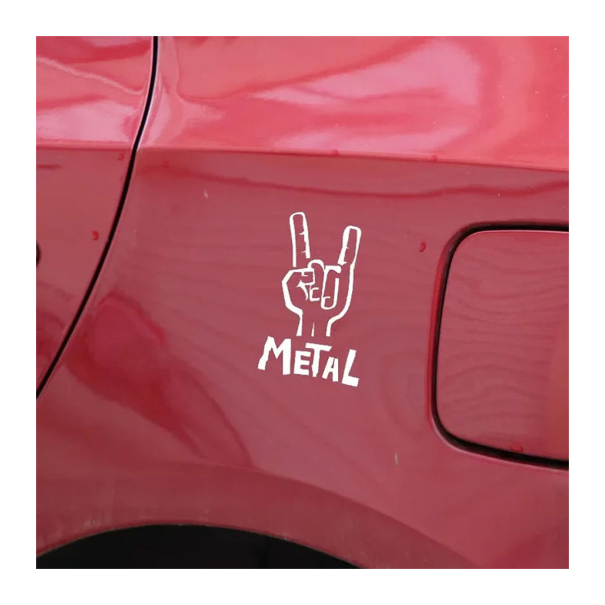 LYKX Rock Gitarren Aufkleber für E-Bass und Auto in Schwarz und Weiß - Bild 1