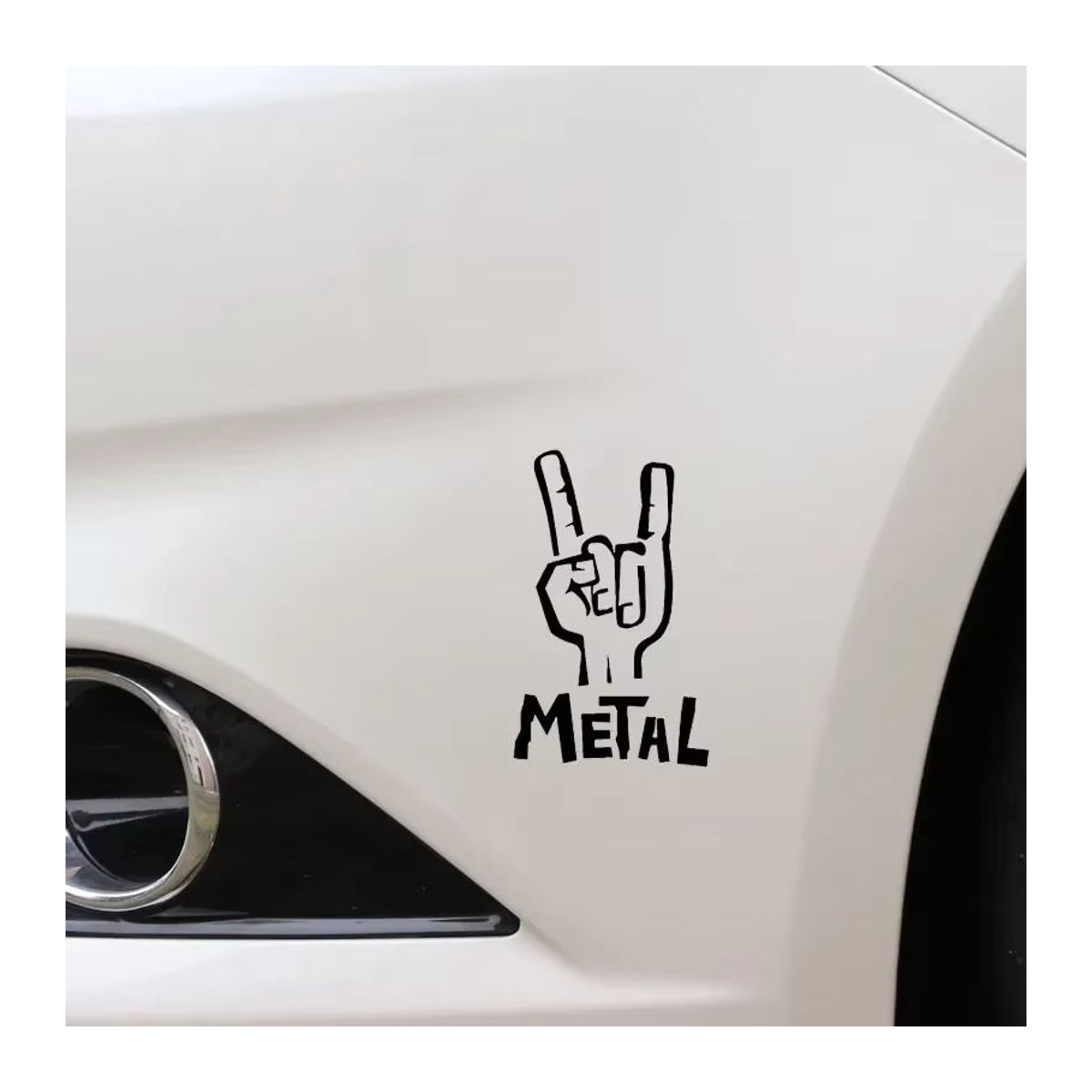 LYKX Rock Gitarren Aufkleber für E-Bass und Auto in Schwarz und Weiß - Bild 2