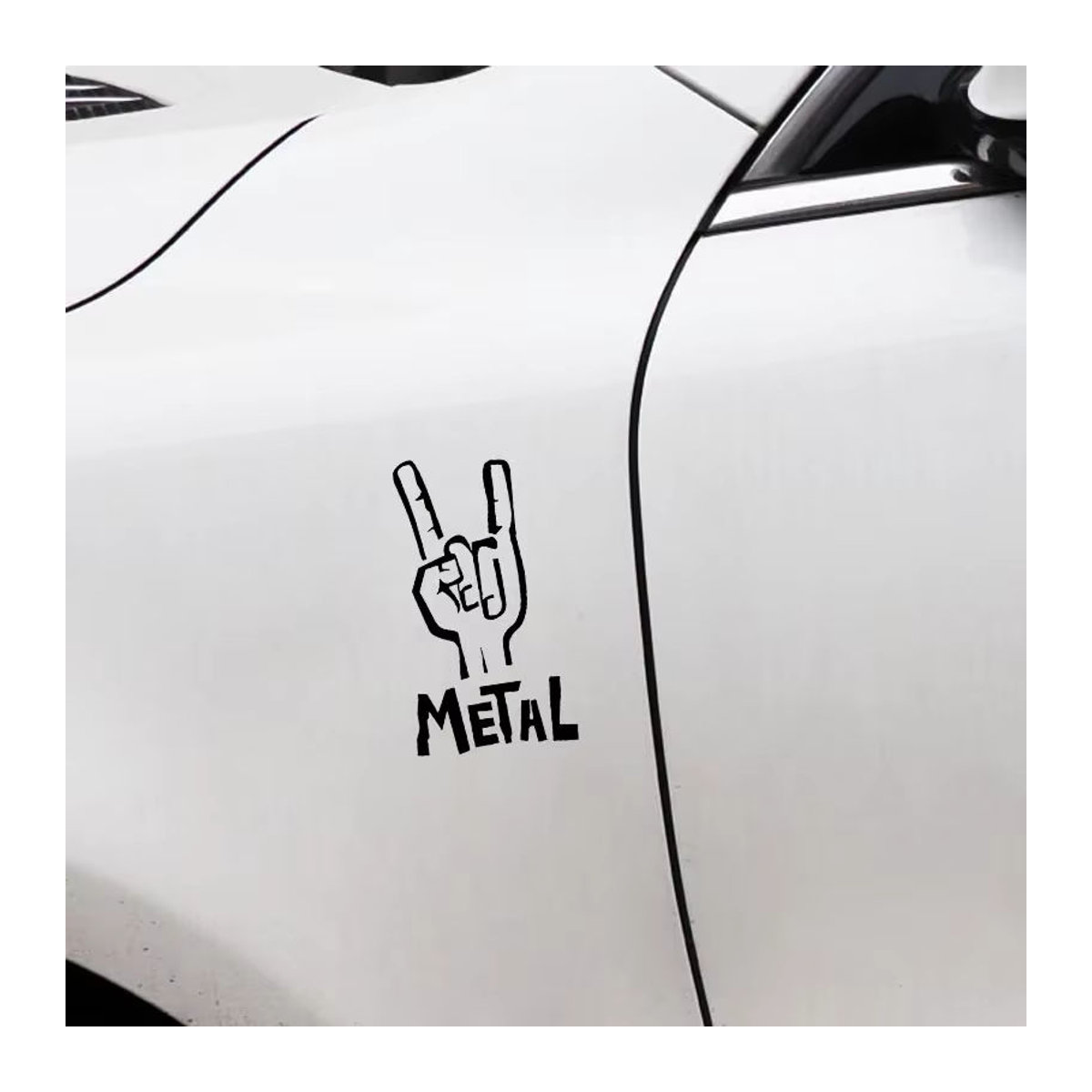 LYKX Rock Gitarren Aufkleber für E-Bass und Auto in Schwarz und Weiß - Bild 4