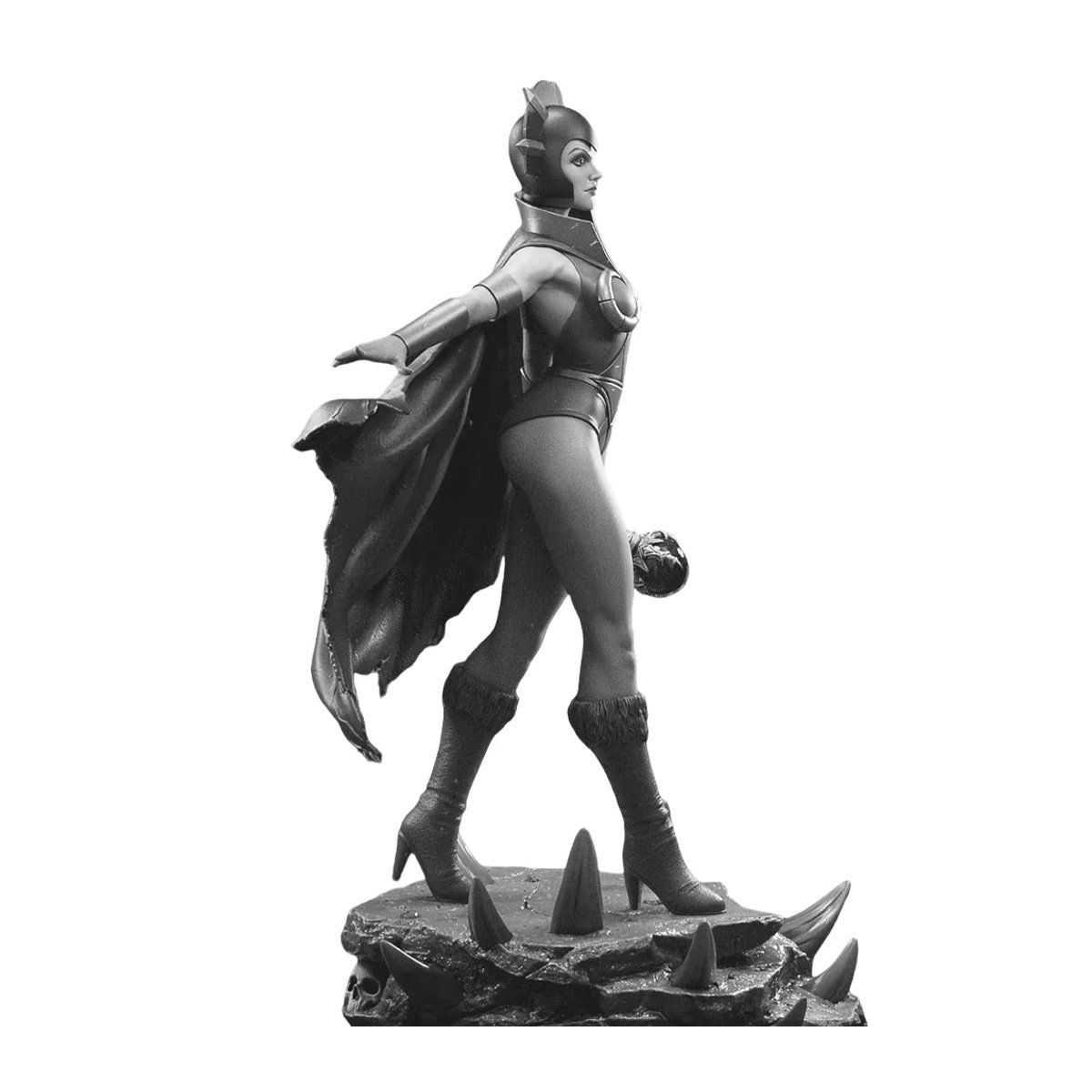 Lyn Antike Miniatur Figur als unbemaltes Modell Kit aus Kunstharz und Kunststoff in Grau - Bild 2