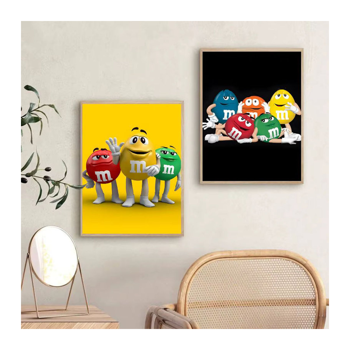 M&M'S Wandaufkleber Wasserfester Poster-Druck für Wohnzimmer und Schlafzimmer, Mehrfarbig, Rechteckig - Bild 4