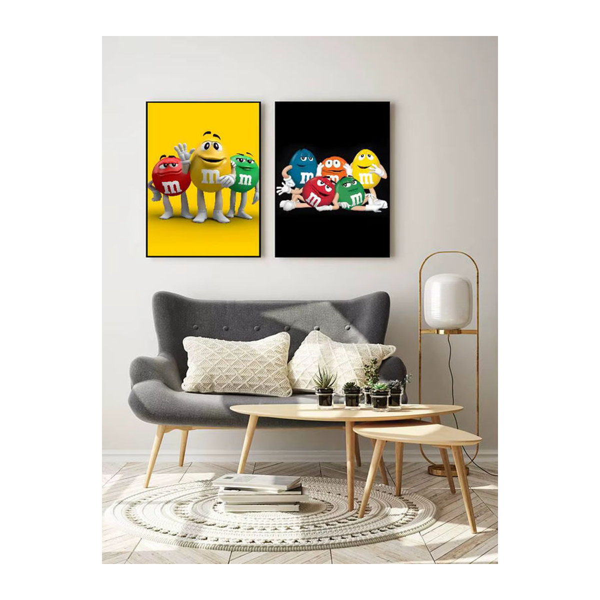 M&M'S Wandaufkleber Wasserfester Poster-Druck für Wohnzimmer und Schlafzimmer, Mehrfarbig, Rechteckig - Bild 6