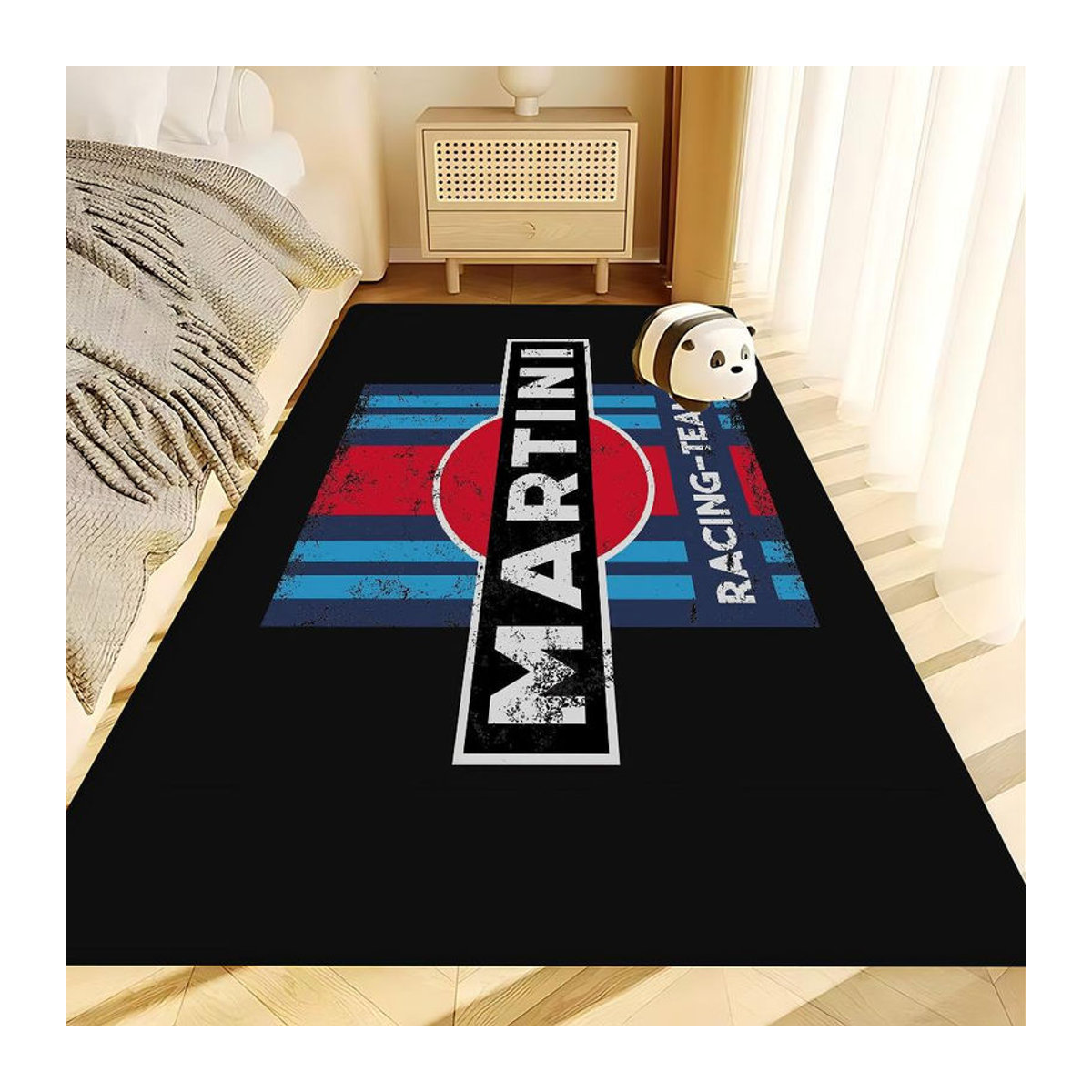 M-Martini Racing Logo Bereichsmatte schwarz, waschbar und rutschfest, B: 90 cm, T: 60 cm - Bild 4