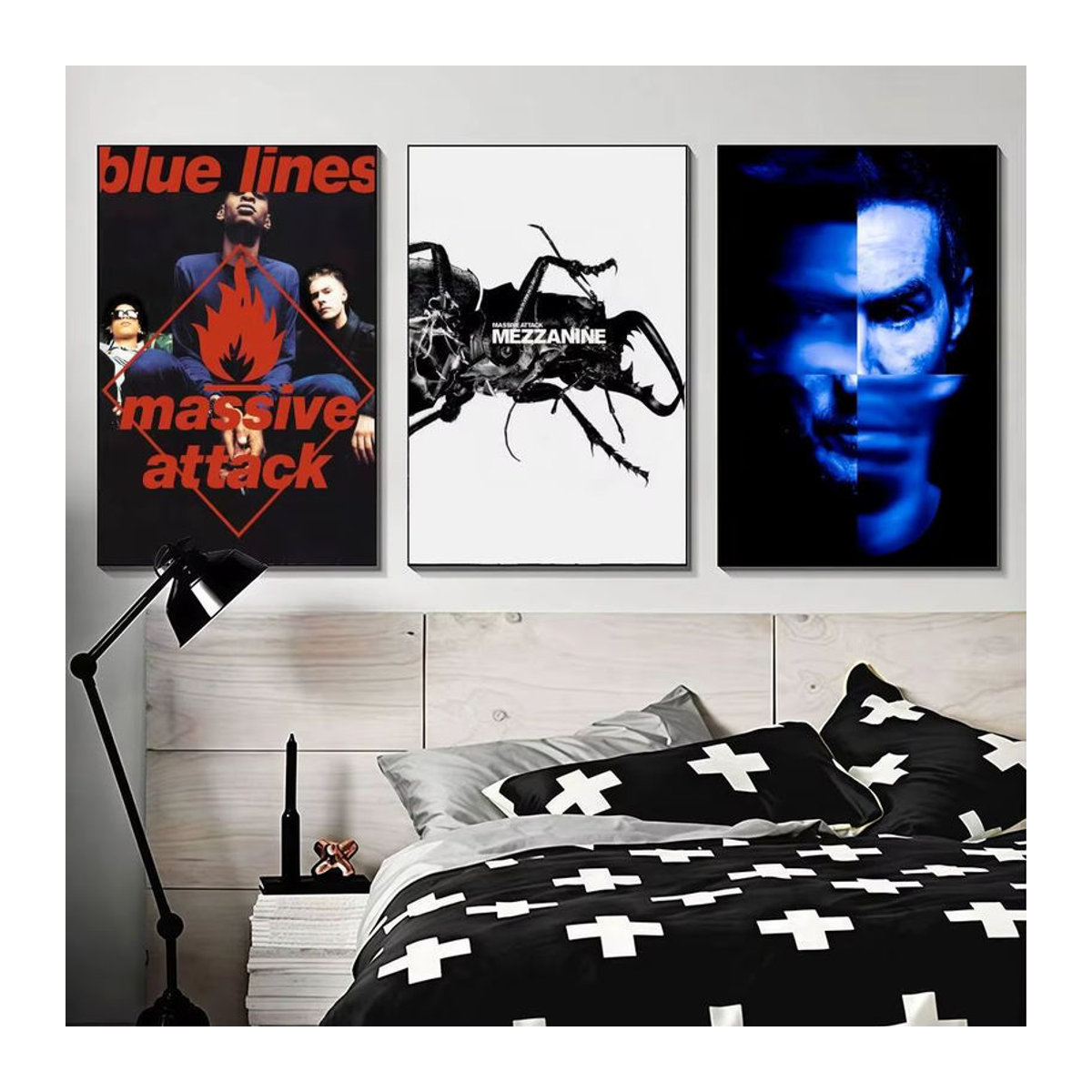 M-Massive A-Attack High-End Fashion Poster-Aufkleber in Schwarz, moderne Wanddekoration für Wohnzimmer und Eingangsbereich, B/H: 35 x 25 cm - Bild 2
