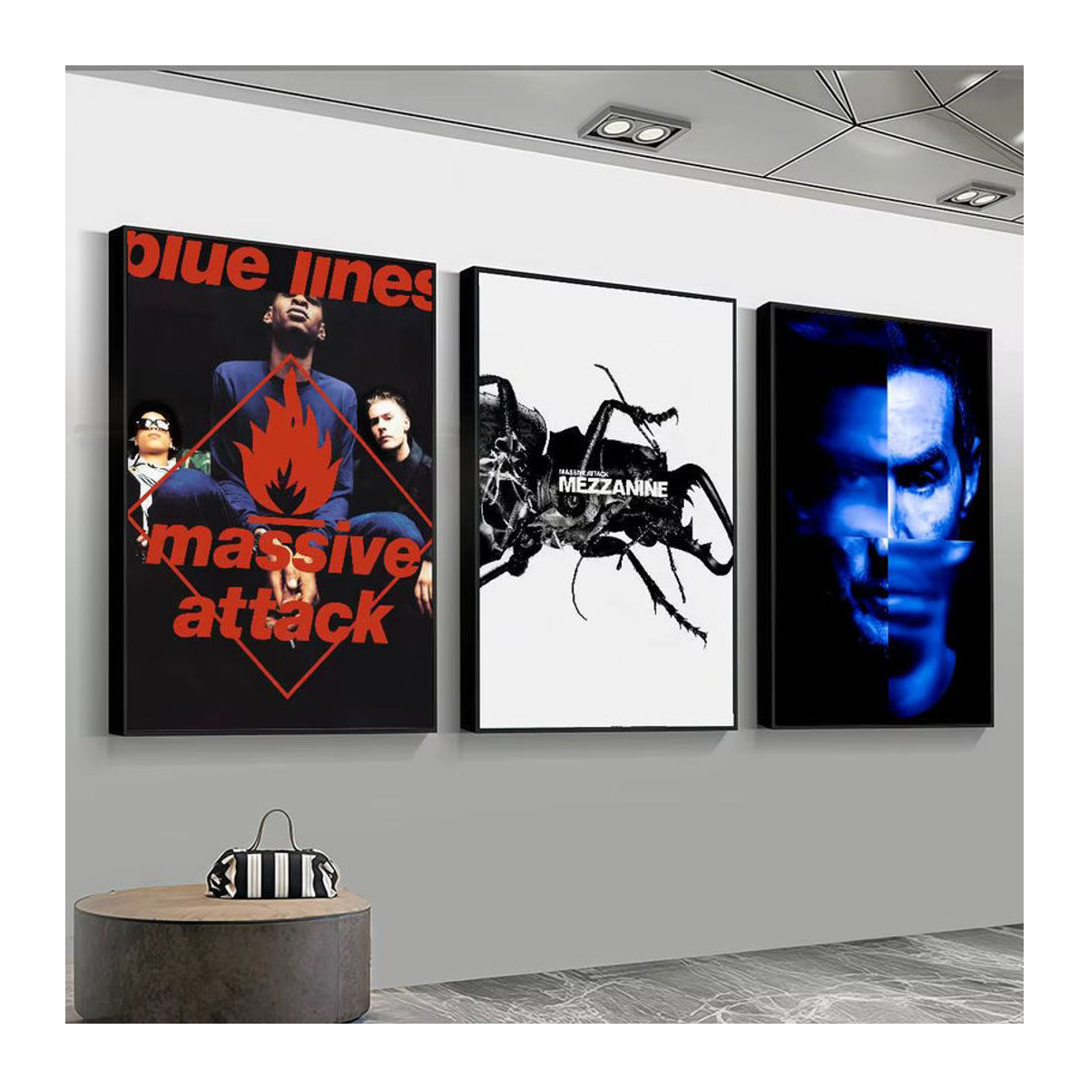 M-Massive A-Attack High-End Fashion Poster-Aufkleber in Schwarz, moderne Wanddekoration für Wohnzimmer und Eingangsbereich, B/H: 35 x 25 cm - Bild 3