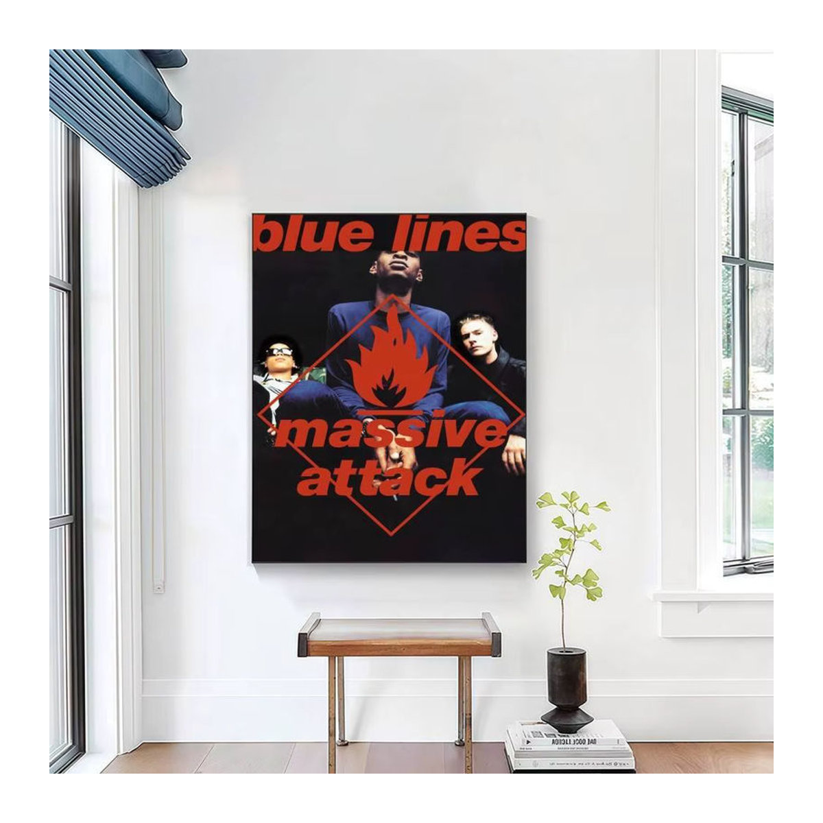M-Massive A-Attack High-End Fashion Poster-Aufkleber in Schwarz, moderne Wanddekoration für Wohnzimmer und Eingangsbereich, B/H: 35 x 25 cm - Bild 4