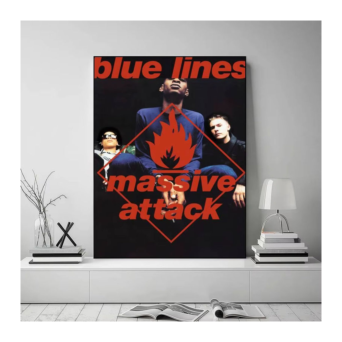 M-Massive A-Attack High-End Fashion Poster-Aufkleber in Schwarz, moderne Wanddekoration für Wohnzimmer und Eingangsbereich, B/H: 35 x 25 cm - Bild 5