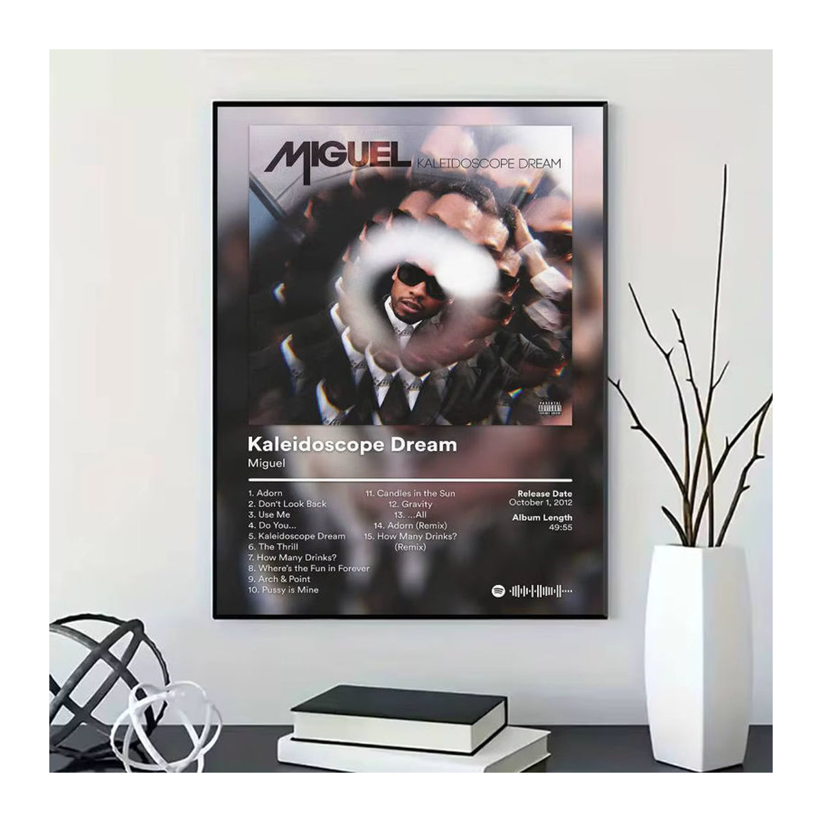 M-Miguel Rapper Porträt Poster mehrfarbig Hochformat B: 21 cm, H: 30 cm - Bild 3