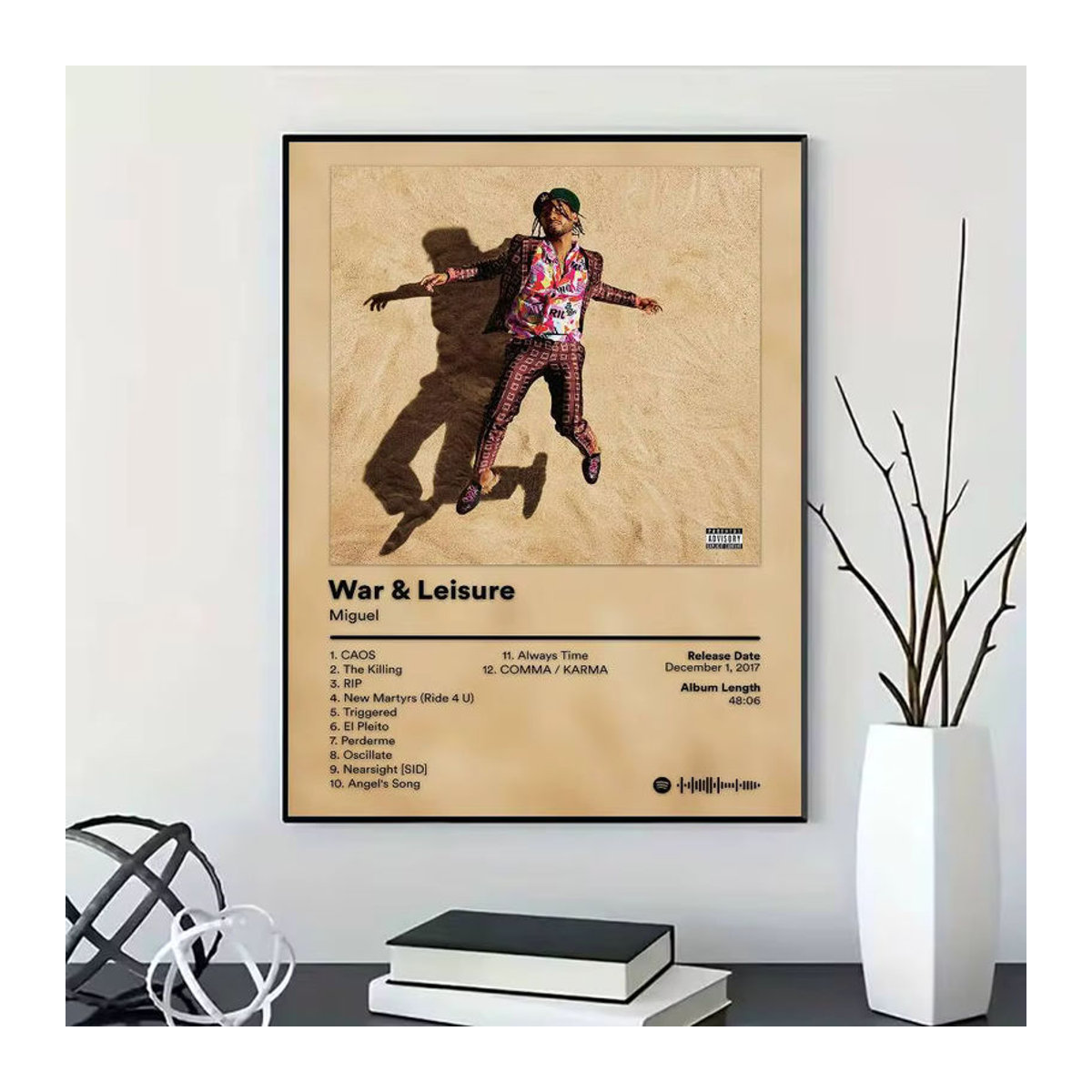 M-Miguel Rapper Porträt Poster mehrfarbig Hochformat B: 21 cm, H: 30 cm - Bild 4