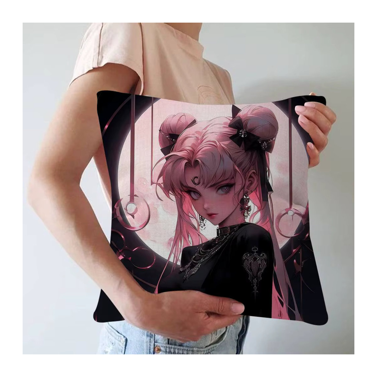 M-Moons Cartoon-Kissenbezug Sailor Moon Design für Sofa und Wohnzimmer, mehrfarbig - Bild 3