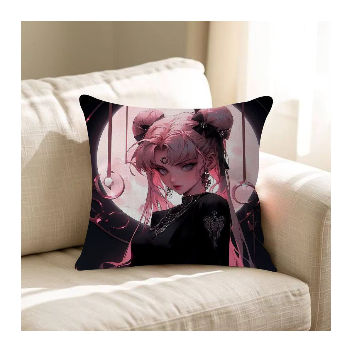 M-Moons Cartoon-Kissenbezug Sailor Moon Design für Sofa und Wohnzimmer, mehrfarbig - Bild 5