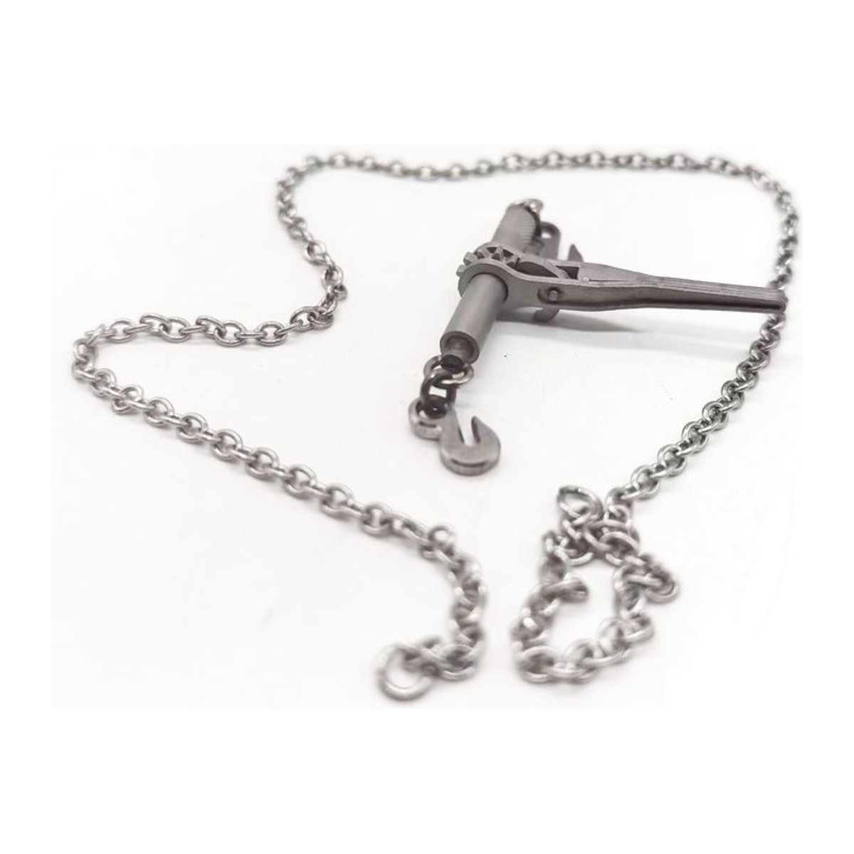MABEMODO RC 1/14 Metall-Kettenspanner-Teile für JD Modell LKW-Anhänger in Silber - Bild 1