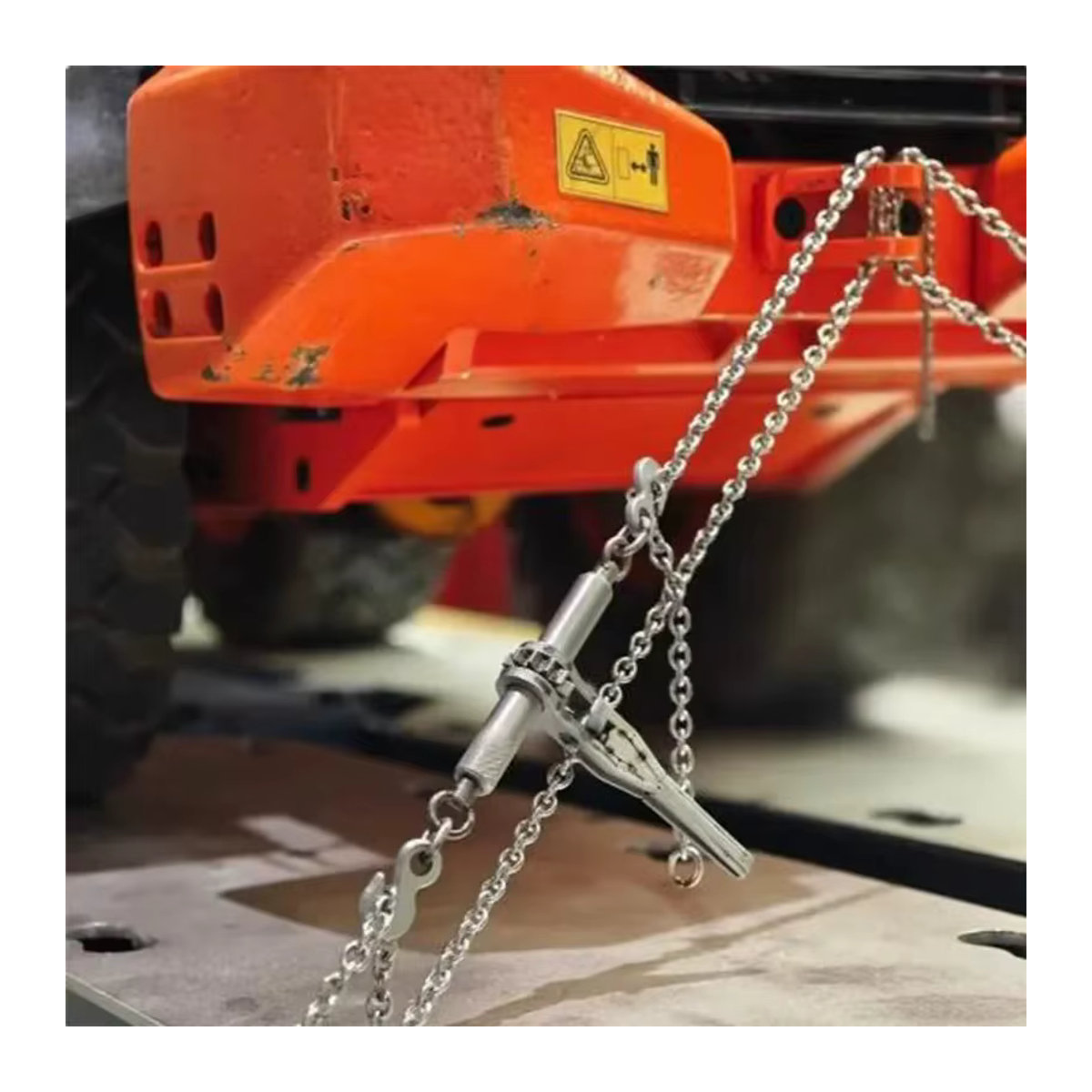 MABEMODO RC 1/14 Metall-Kettenspanner-Teile für JD Modell LKW-Anhänger in Silber - Bild 4