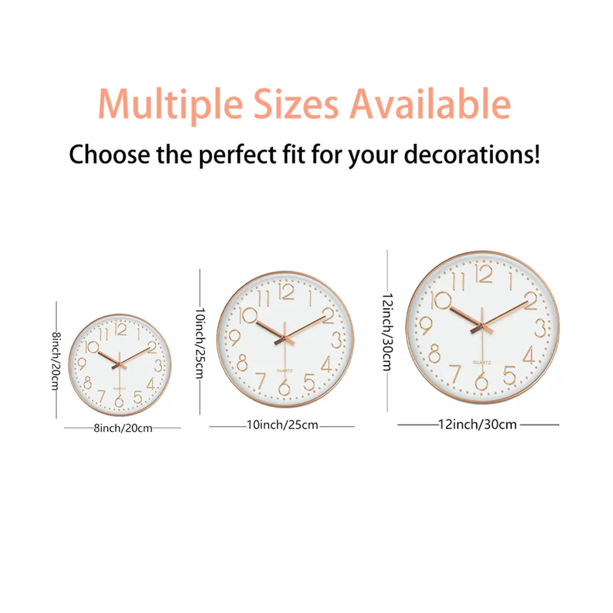 Mabpedo Minimalistische Quarz-Wanduhr in quadratischem Design, geräuschlose digitale Glasuhr für Wohnzimmer, Schlafzimmer und Büro, erhältlich in Weiß oder Schwarz - Bild 4