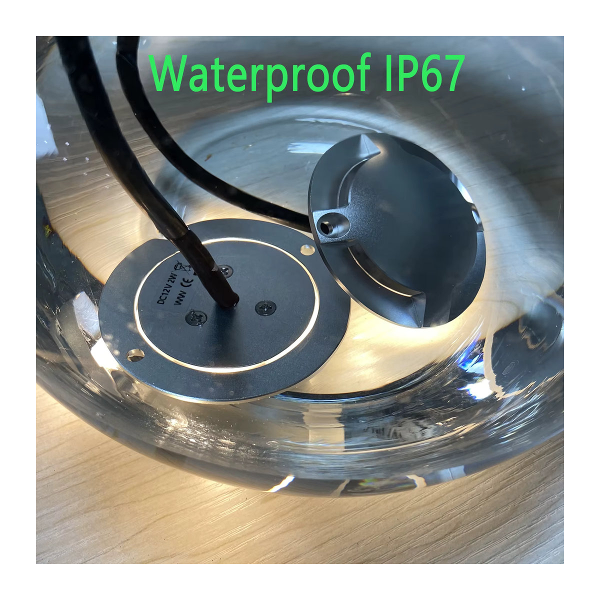MAECHUANGYUAN Ultradünne LED Wegeleuchte mit 4 Löchern, IP67 wasserdicht, Silber, minimalistisches Design für Außenbereich und Garten - Bild 2