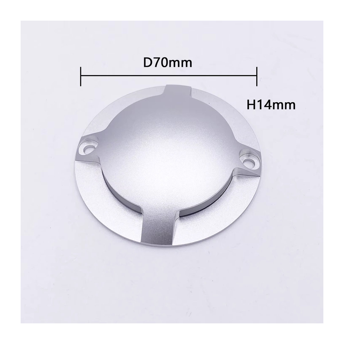 MAECHUANGYUAN Ultradünne LED Wegeleuchte mit 4 Löchern, IP67 wasserdicht, Silber, minimalistisches Design für Außenbereich und Garten - Bild 4