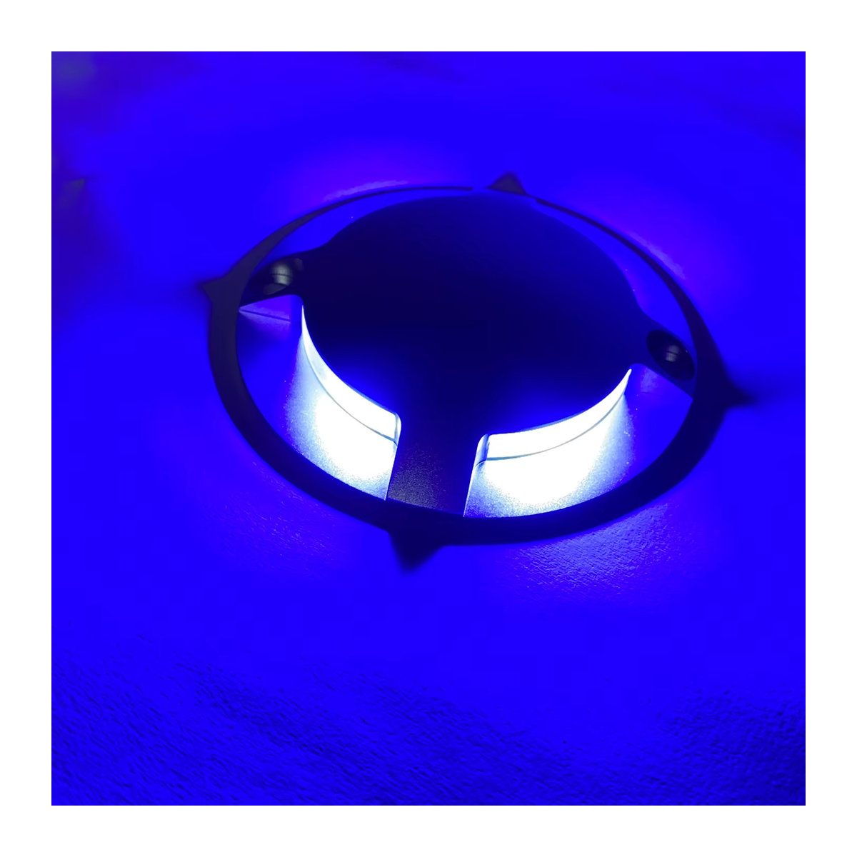 MAECHUANGYUAN Ultradünne LED Wegeleuchte mit 4 Löchern, IP67 wasserdicht, Silber, minimalistisches Design für Außenbereich und Garten - Bild 6