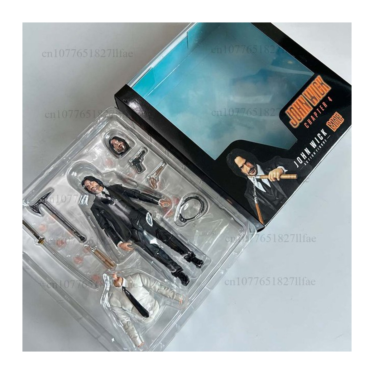 Mafex 212 John Wick Kapitel 4 Actionfigur in Schwarz - Bild 1