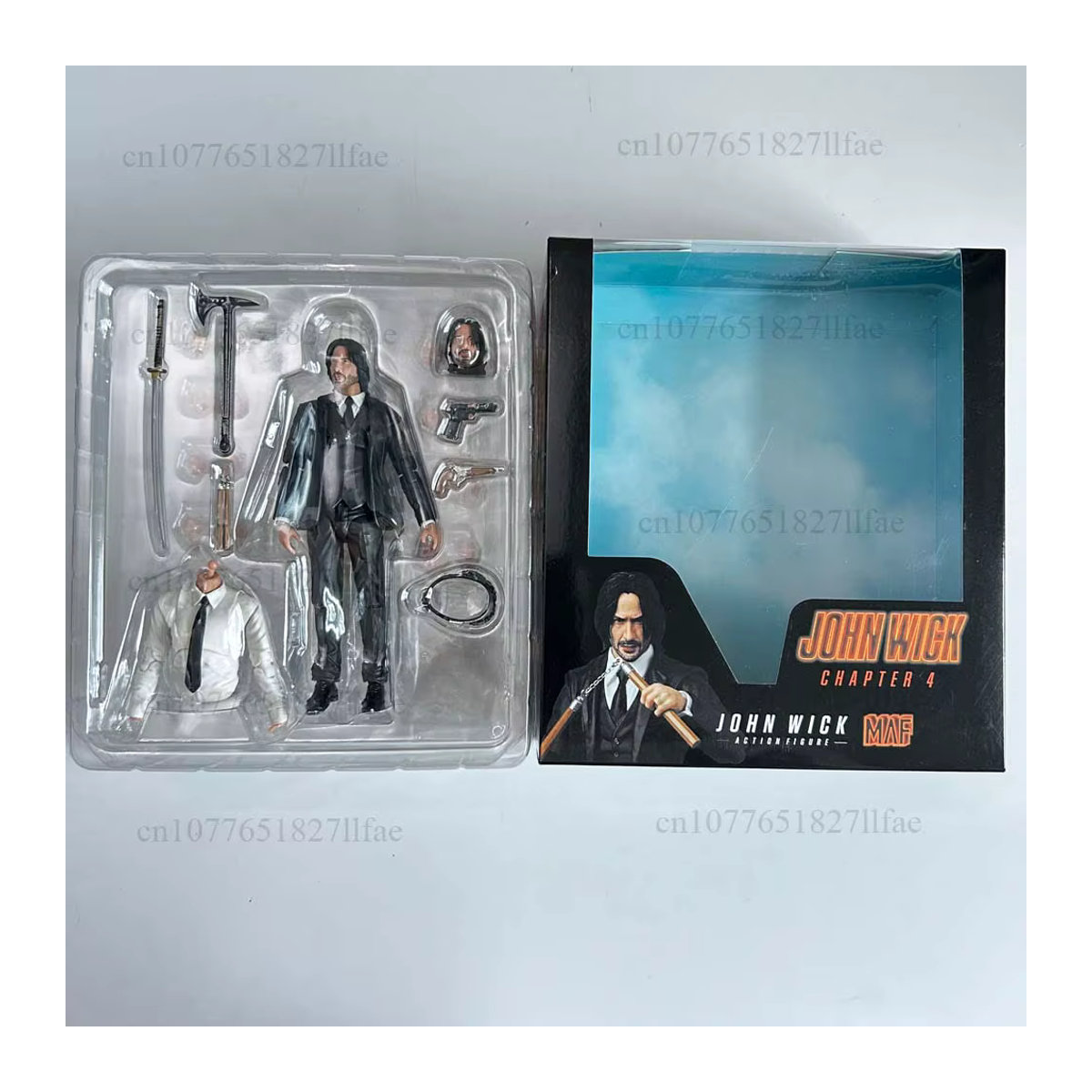 Mafex 212 John Wick Kapitel 4 Actionfigur in Schwarz - Bild 2