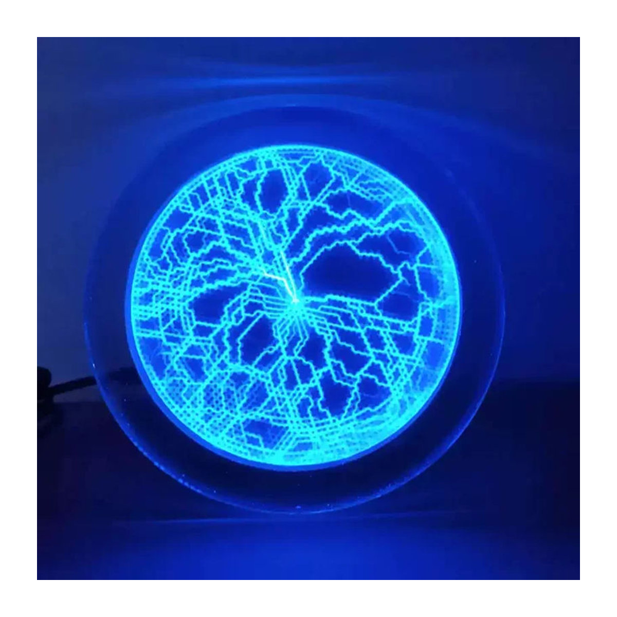 Magic Disk Touch Lampe mit 6 Zoll Blitzscheibe in Blau, Rot, Grün und Rosa - Bild 1