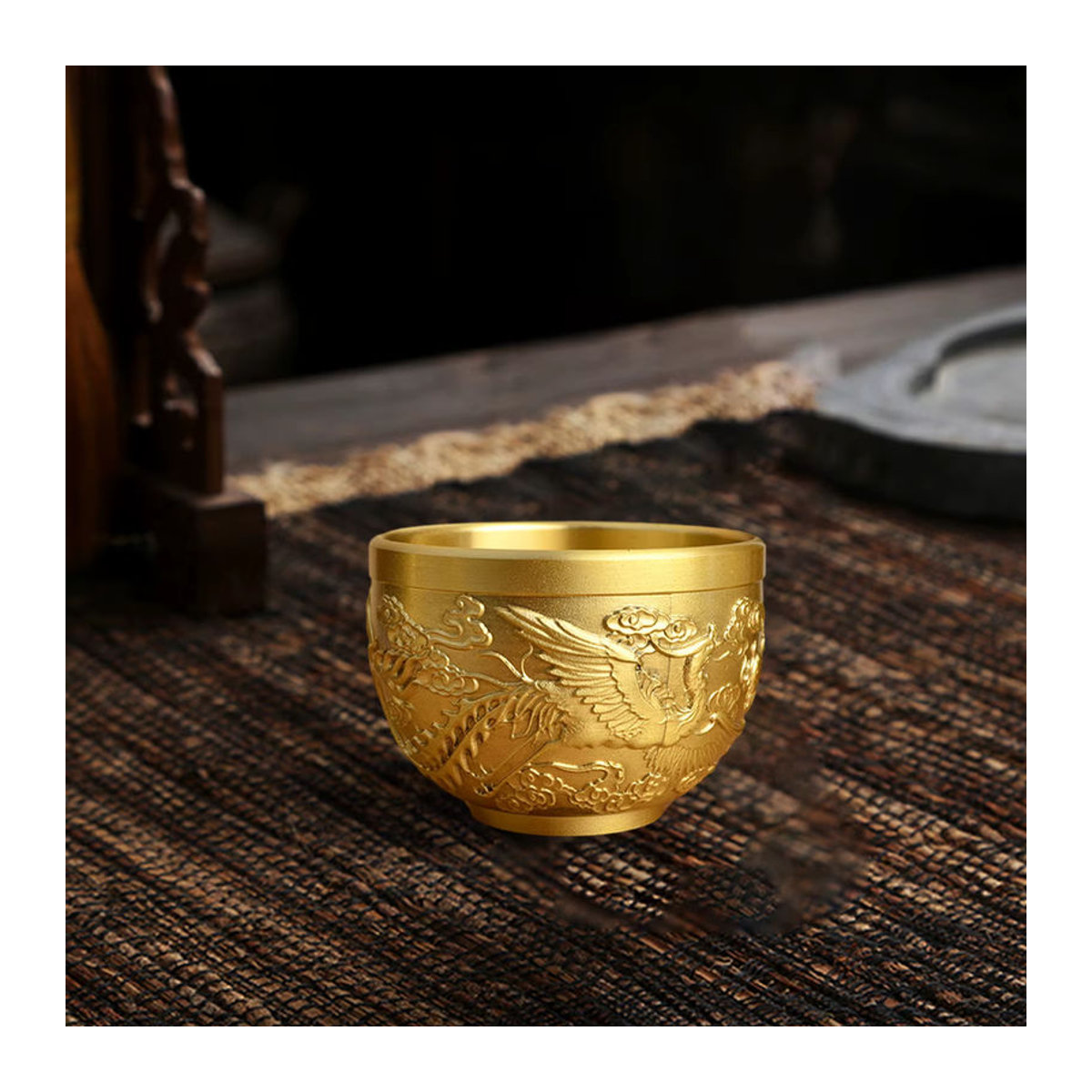 MagiDeal Feng Shui Messing Schüssel in Gold für Erfolg und Glück als Dekoration für Büro und Heim - Bild 2