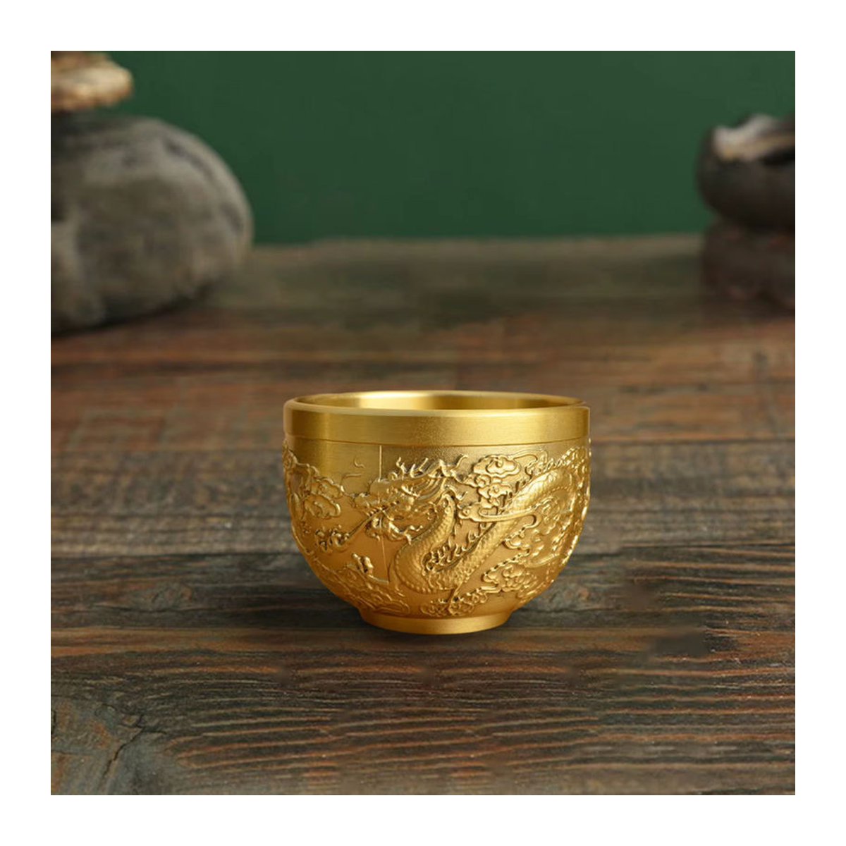 MagiDeal Feng Shui Messing Schüssel in Gold für Erfolg und Glück als Dekoration für Büro und Heim - Bild 3