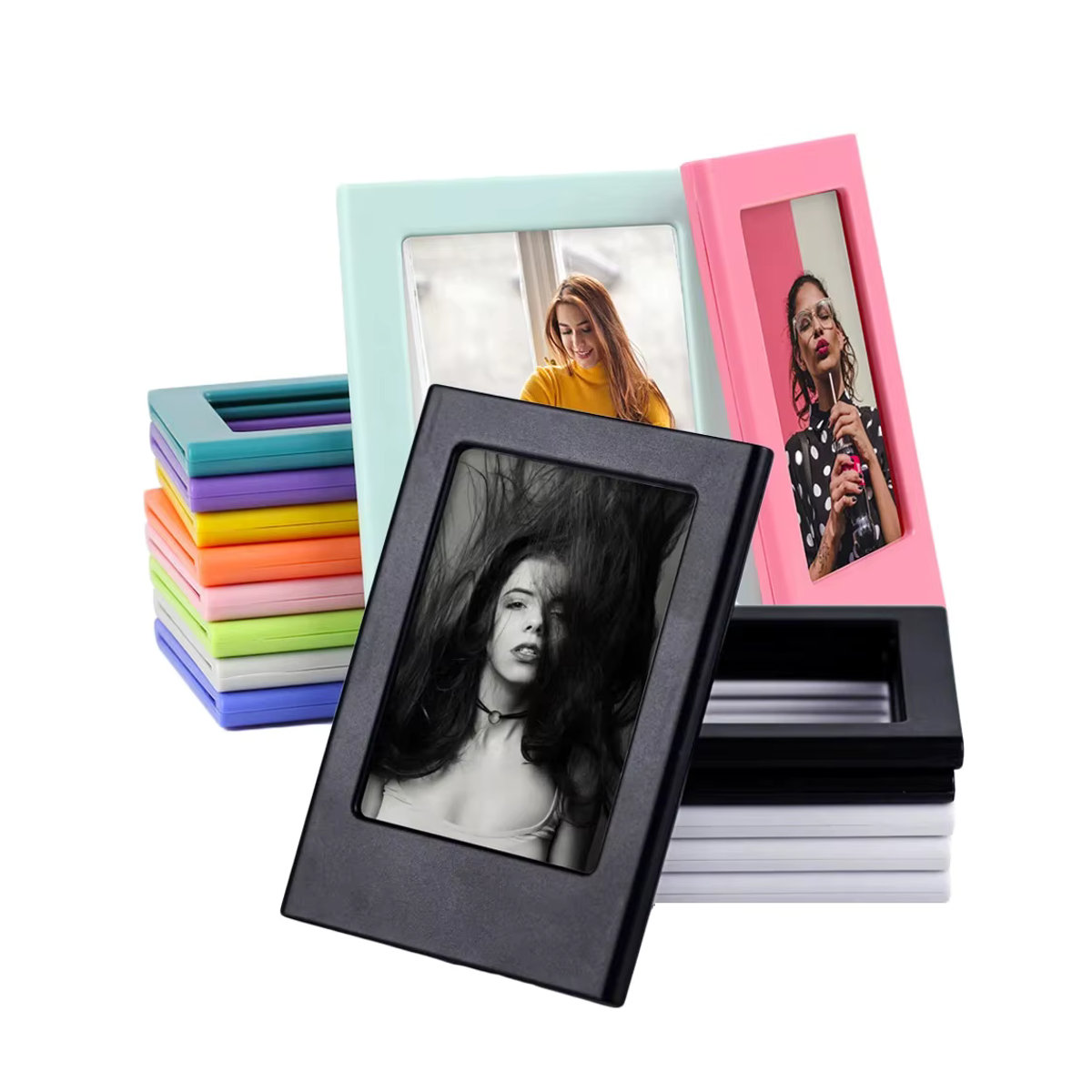 Magnetische Bilderrahmen für Fujifilm Instax Mini Filme in Weiß und Mehrfarbig aus Kunststoff - Bild 1