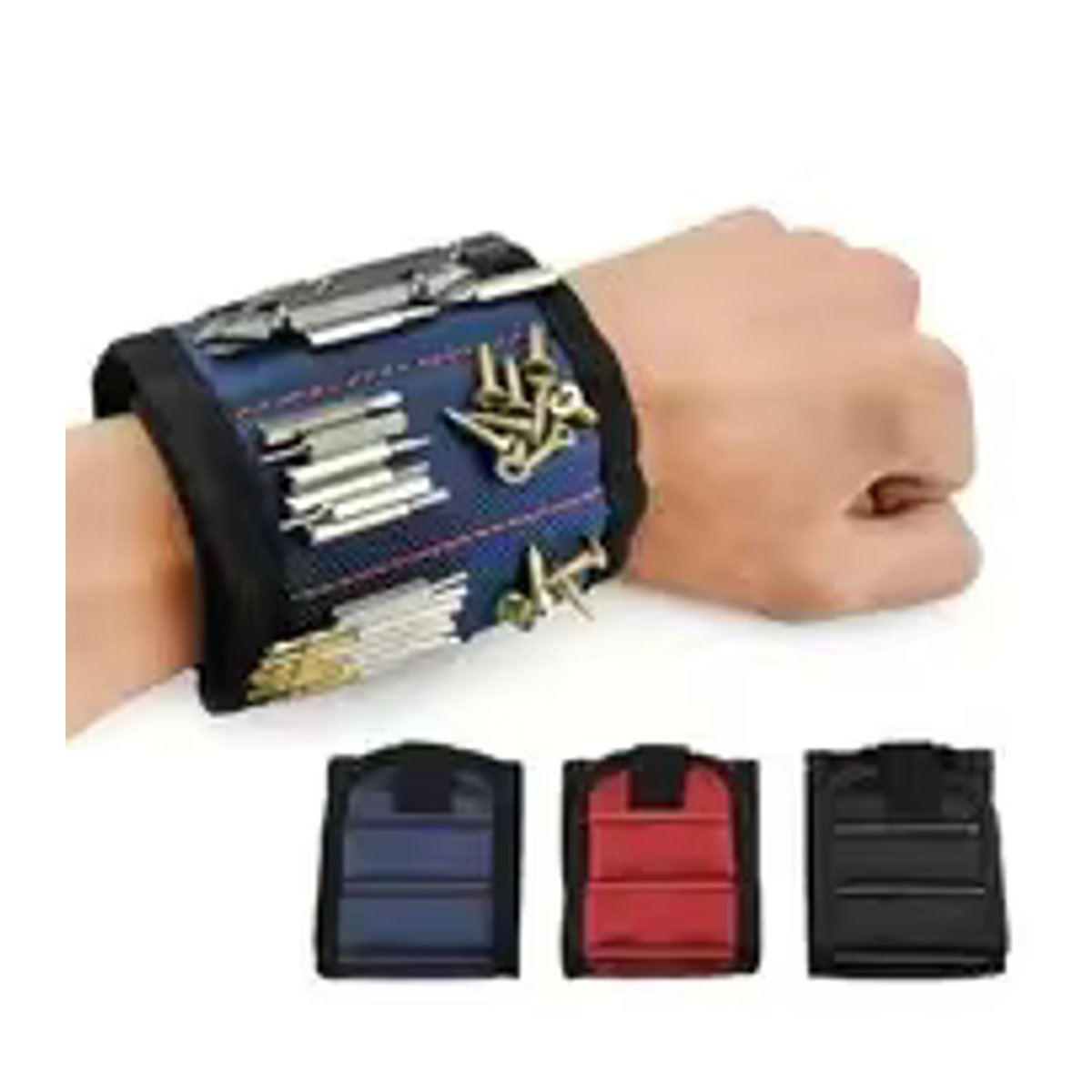 Magnetische Handgelenkschlaufe zur Aufbewahrung von Schrauben und Kleinteilen in Schwarz - Bild 4