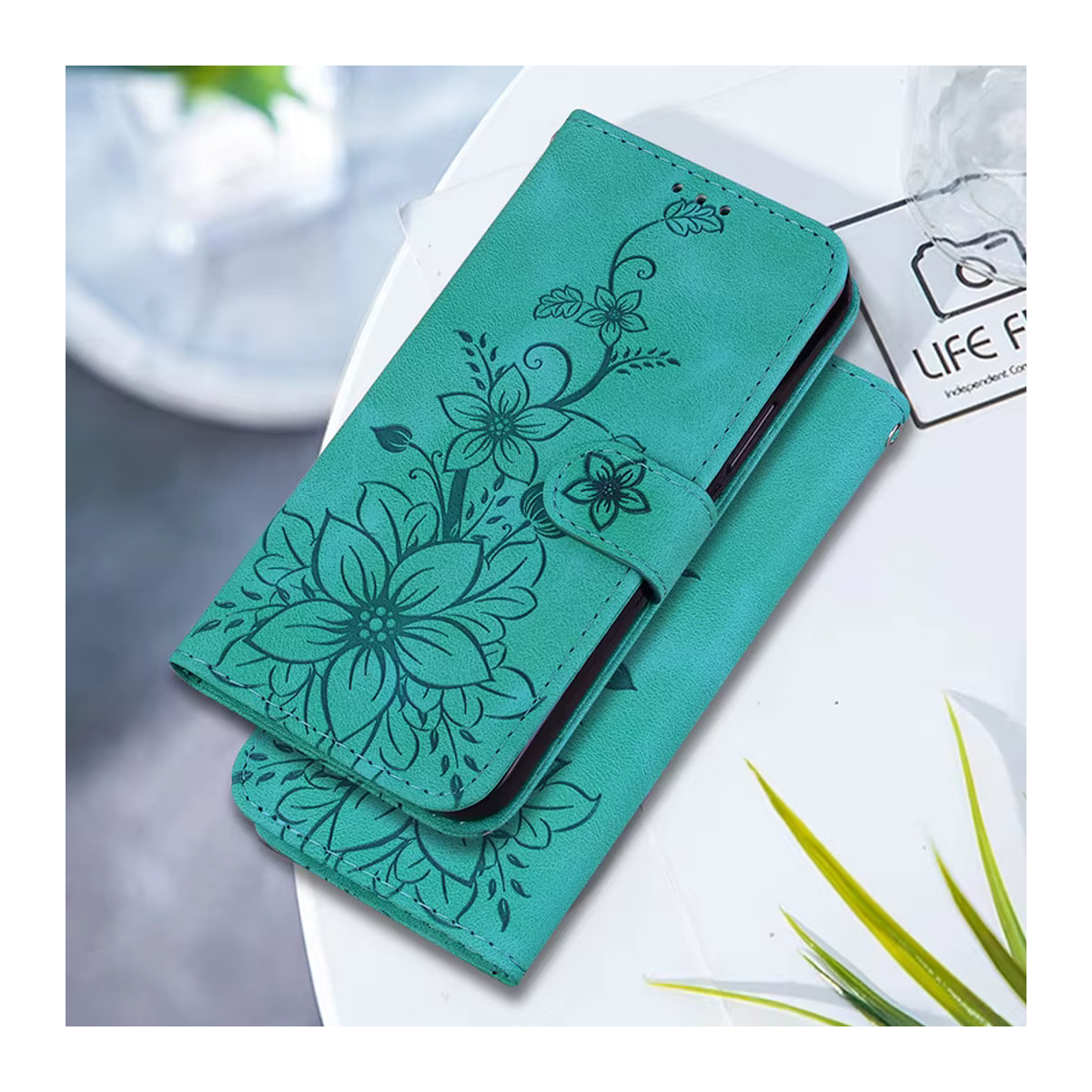 Magnetische Leder-Brieftasche Flip-Cover Schutzhülle für OPPO A18 A17 A16K A15 A1 - Bild 3