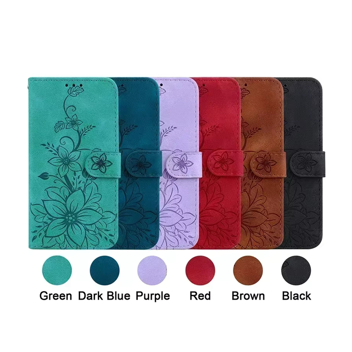Magnetische Leder-Brieftasche Flip-Cover Schutzhülle für OPPO A18 A17 A16K A15 A1 - Bild 6