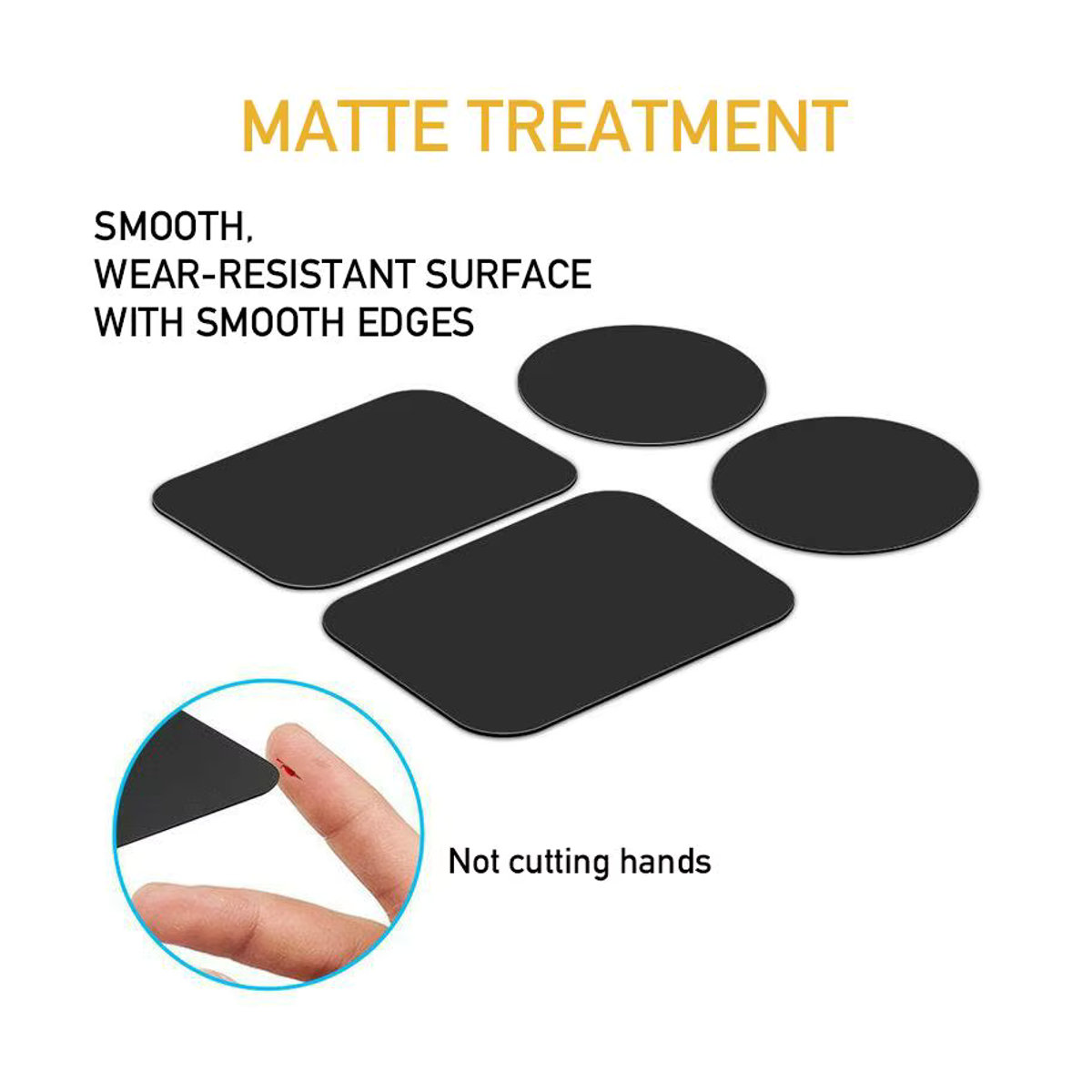 Magnetische Metallplatten als Aufkleber für Handyhalterungen in Silber und Schwarz - Bild 6