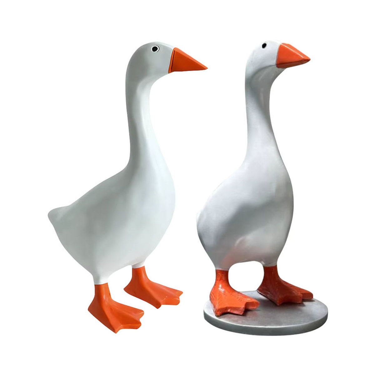 Magnetischer Schlüsselhalter APWIKOGER in Form einer niedlichen Gans aus Kunstharz, weiße Deko-Figur für Büro und Zuhause - Bild 2