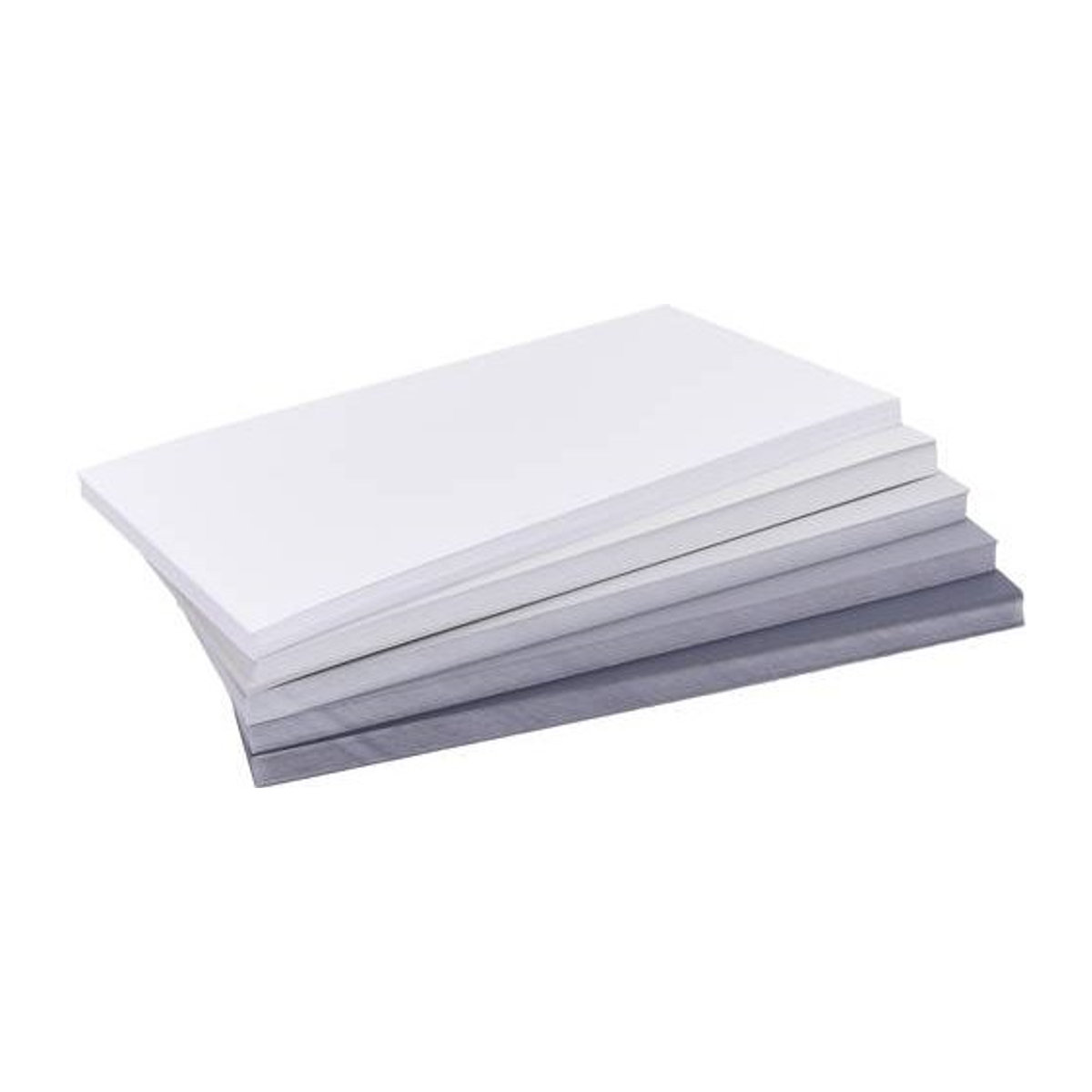 Magnetoplan Moderationskarten Grau Rechteckig B: 20 cm, H: 10 cm, 250 Stück - Bild 1