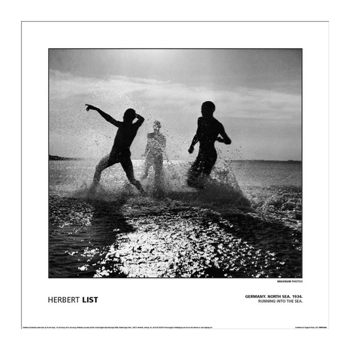 MAGNUM Herbert List Deutschland Nordsee 1934 Vintage Fotodruck auf Papier, Schwarz, B/H: 40 x 40 cm - Bild 1