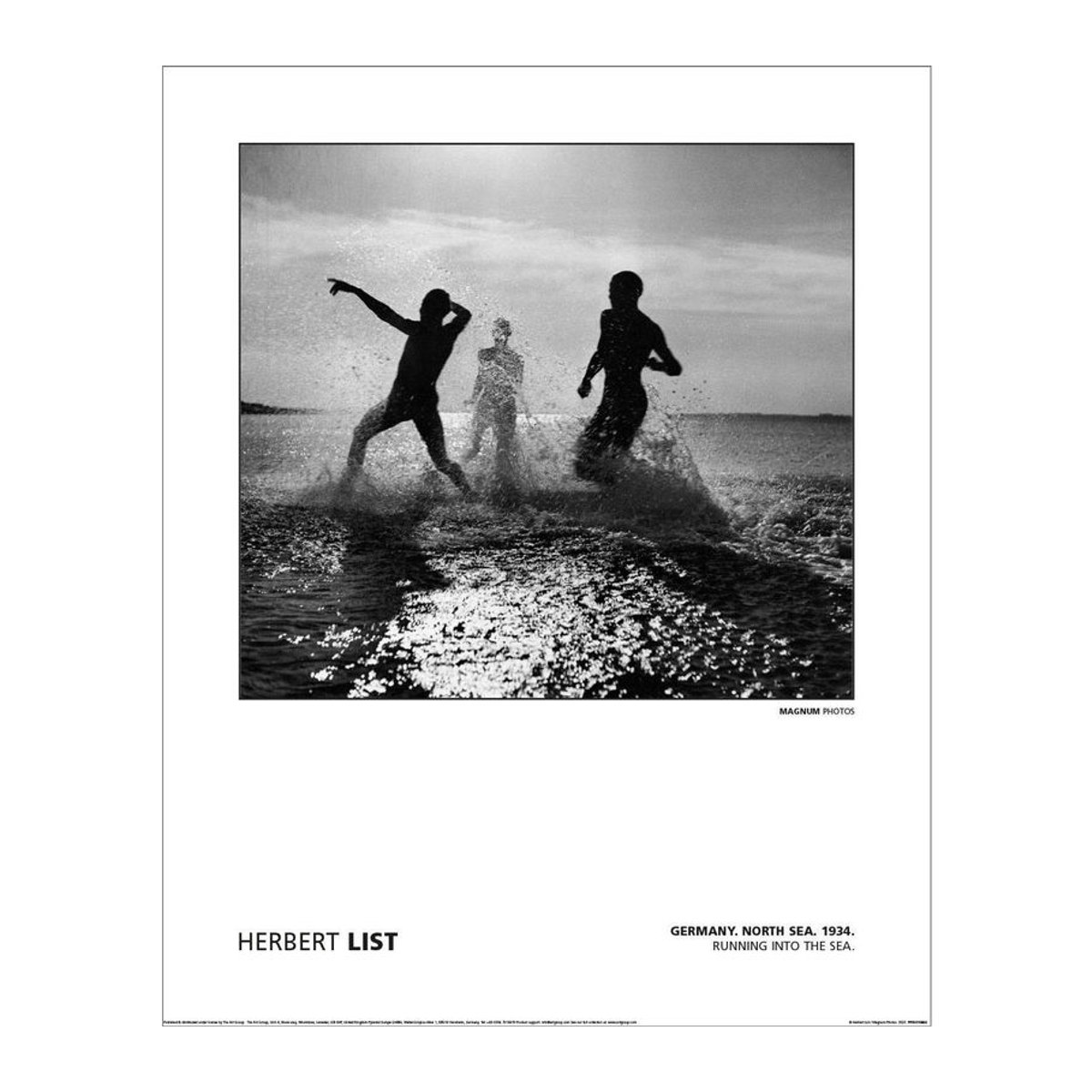 MAGNUM Herbert List Deutschland Nordsee 1934 Vintage Fotodruck auf Papier, Schwarz, B/H: 40 x 40 cm - Bild 2