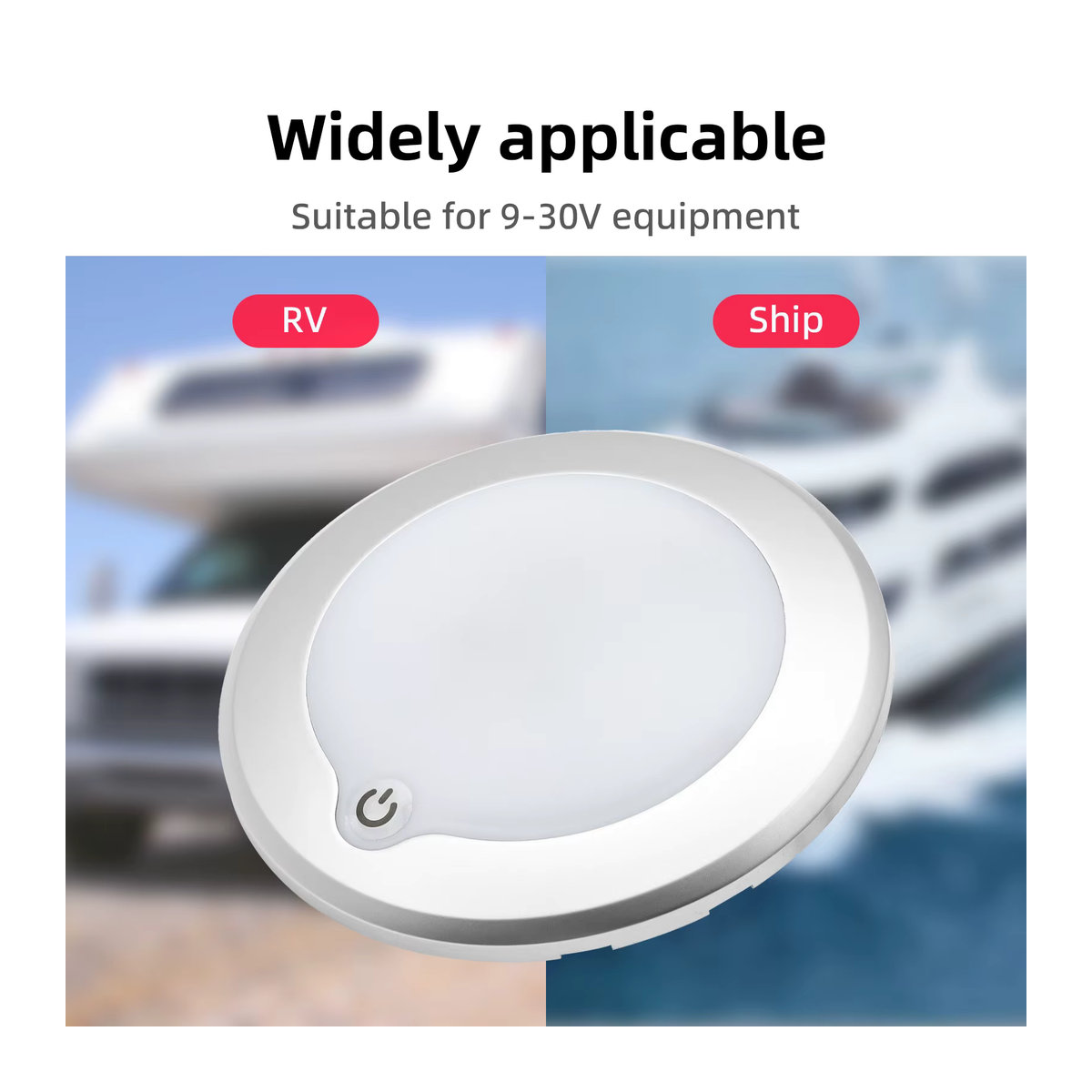 MAIMEIMI LED Deckenlampe Weiß, ultradünne Deckenleuchte für Wohnmobil und Boot, dimmbar, 3 W, 12 V - Bild 5