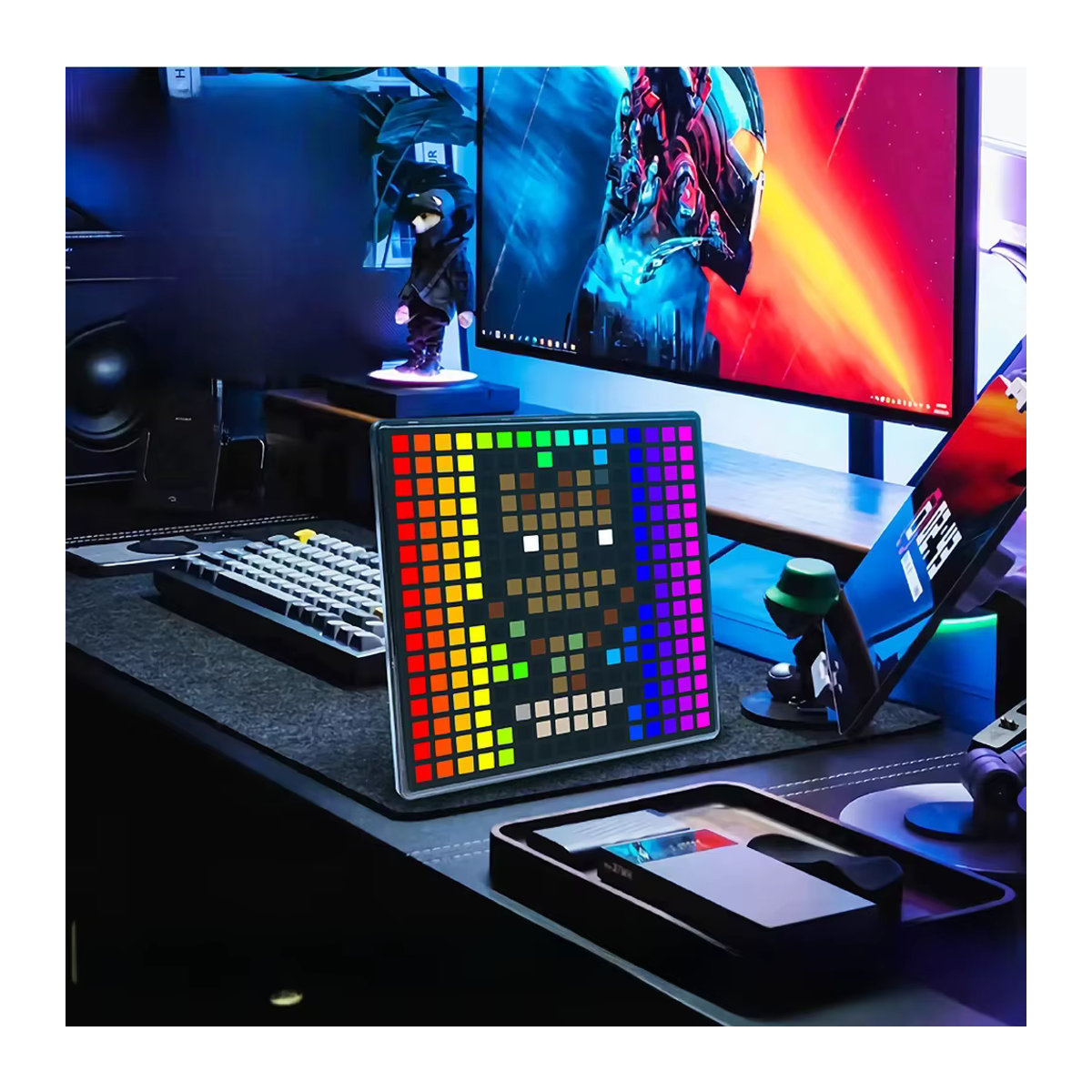 MAIMEIMI LED Pixel Display RGB mit App-Steuerung für DIY Text Muster und Animationen in Bunt - Bild 6