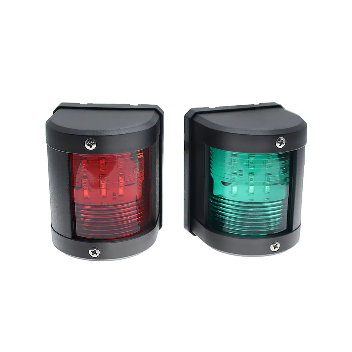 MAIMEIMI Marine Boot Navigationslichter Set aus 1 oder 2 Stück in Rot und Grün, wasserdichte Segellichter zur Seitenmarkierung für Boote und Pontons - Bild 4