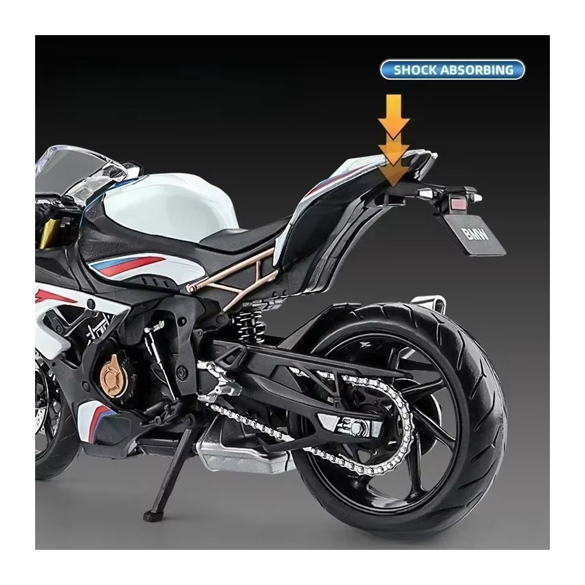 Maisto Rennmodell Simulation Motorrad Spielzeugsammlung im Maßstab 1:12, mehrfarbig und weiß - Bild 2