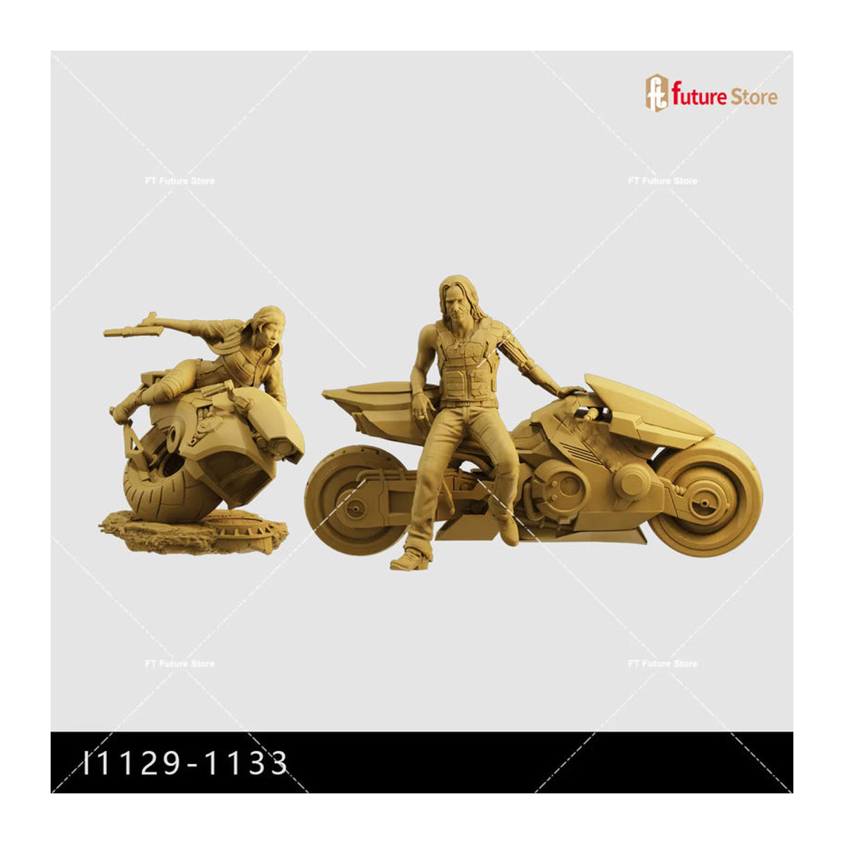 MAK 3D-Druck Miniatur Soldaten Figur in Beige für Diorama und Modellbau aus Kunstharz - Bild 2