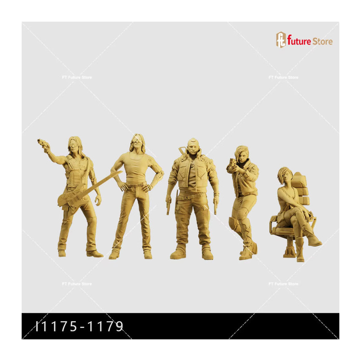 MAK 3D-Druck Miniatur Soldaten Figur in Beige für Diorama und Modellbau aus Kunstharz - Bild 3