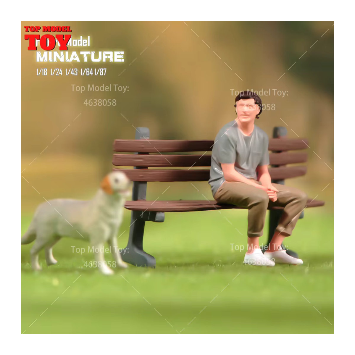 MAK Miniaturfigur Guy Girl sitzend auf Sofa und Stuhl, mehrfarbig, Modellzubehör für Maßstäbe 1/18 bis 1/64 - Bild 2