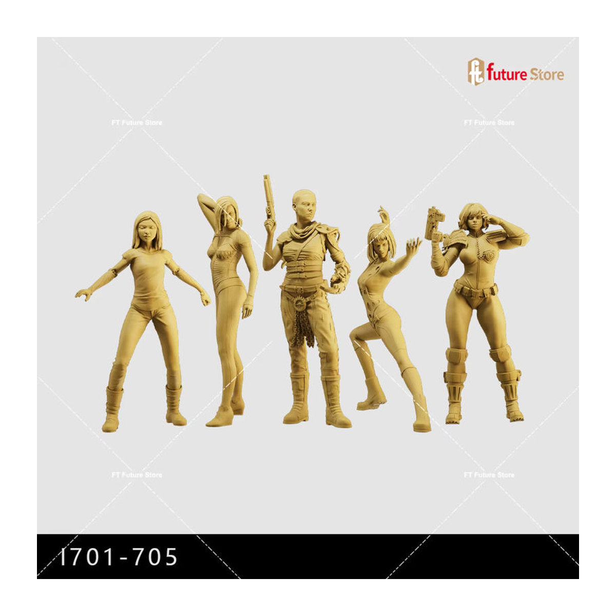 MAK Retro-Filmfiguren Diorama Mini Puppen aus Kunststoff in Beige als kreative Szene Requisite und Dekoration - Bild 2