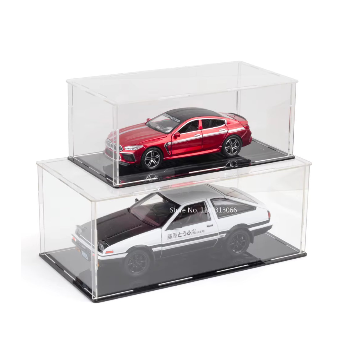 MAKEDA Acryl Staubschutzbox Transparent für Modellautos im Maßstab 1:18, 1:24 und 1:32 zur Aufbewahrung und zum Display deiner Sammlung - Bild 4