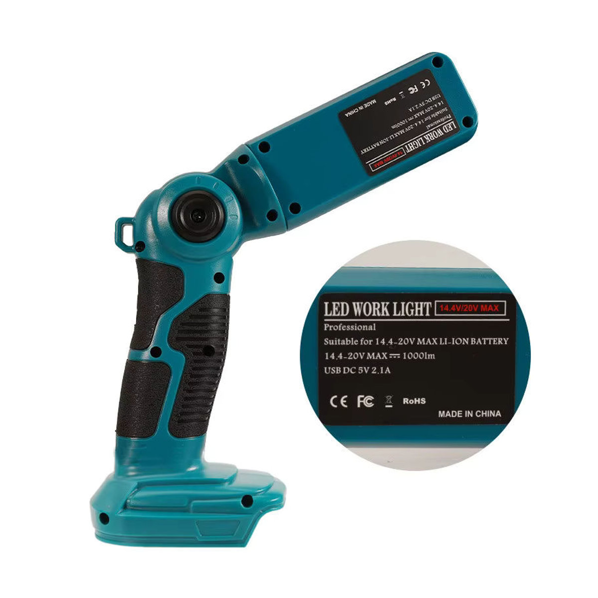 Makita 12W LED-Arbeitsleuchte mit USB für 14,4V-18V Lithium-Akku, Tragbares Spotlight für Indoor und Outdoor - Bild 3