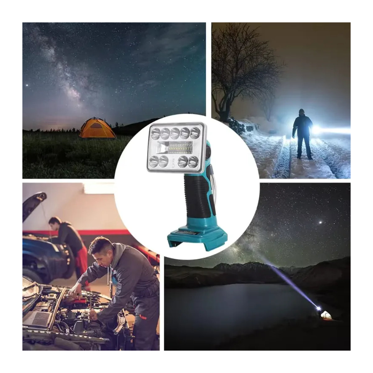 Makita 18V Akku LED Taschenlampe und Arbeitslicht mit USB für Outdoor und Notbeleuchtung - Bild 5