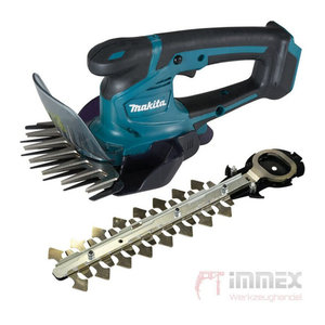 Makita Akku-Strauchschere UM600DZX mit Edelstahlklingen in Schwarz und Blau