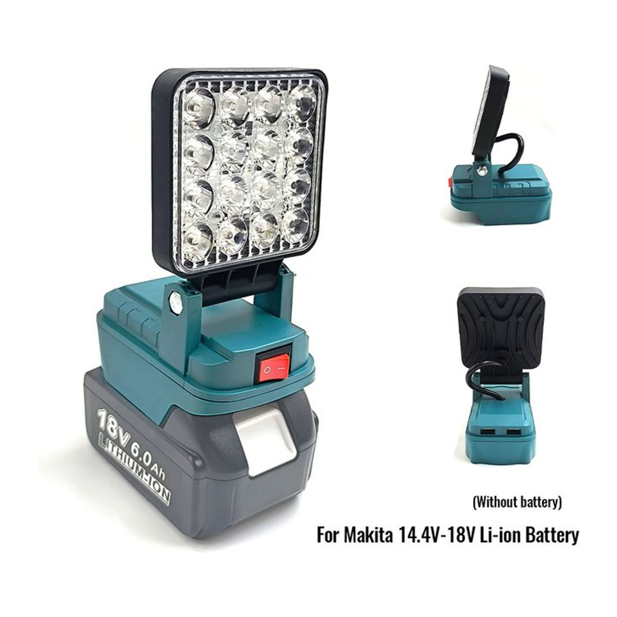 Makita LED-Arbeitsleuchte für 14,4V-18V Li-Ionen-Akkus, kabellose Outdoor-Taschenlampe und Campinglampe zur Notbeleuchtung - Bild 1
