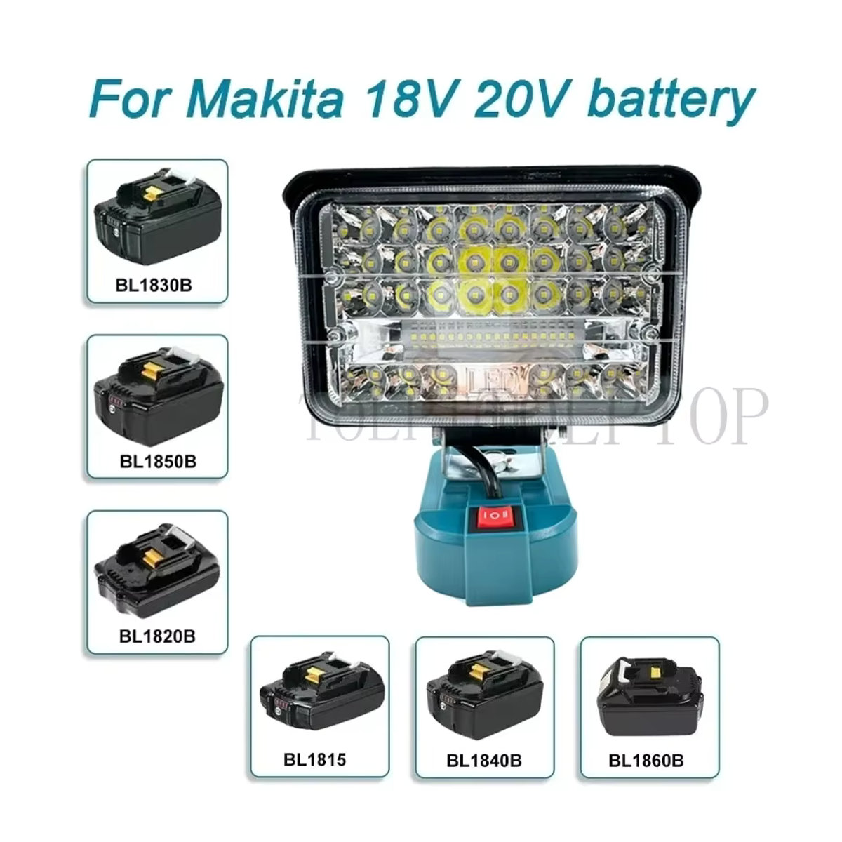 Makita LED Flutlicht für 18V Li-Ion Akku, kabelloser Outdoor-Scheinwerwer für Arbeiten und Angeln - Bild 3