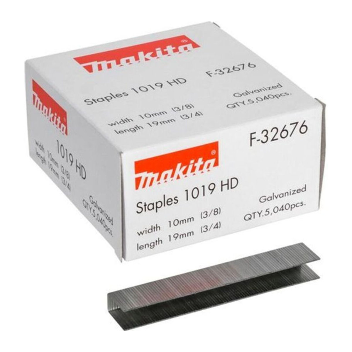 Makita Tackerklammern aus Metall für DST221 und DST220, 5040 Stück, B: 10 mm, L: 19 mm - Bild 2